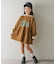 【KIDS】かすれロゴ長袖チュニックミニワンピ