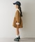 【KIDS】かすれロゴ長袖チュニックミニワンピ