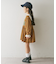 【KIDS】かすれロゴ長袖チュニックミニワンピ