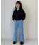 【KIDS】【India】カットワークレースクロップド丈カーデ