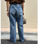【HENRY】vintagedenim/ウエスト紐ベルト付きワイドデニム