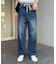 【HENRY】vintagedenim/ウエスト紐ベルト付きワイドデニム