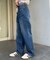 【HENRY】vintagedenim/ウエスト紐ベルト付きワイドデニム