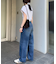 【HENRY】vintagedenim/ウエスト紐ベルト付きワイドデニム