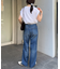 【HENRY】vintagedenim/ウエスト紐ベルト付きワイドデニム