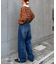 【HENRY】vintagedenim/ウエスト紐ベルト付きワイドデニム
