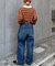 【HENRY】vintagedenim/ウエスト紐ベルト付きワイドデニム