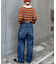 【HENRY】vintagedenim/ウエスト紐ベルト付きワイドデニム