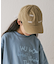 【KIDS】コットンレース紐ピグメント加工TIMEロゴCAP