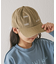 【KIDS】コットンレース紐ピグメント加工TIMEロゴCAP