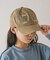 【KIDS】コットンレース紐ピグメント加工TIMEロゴCAP