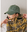 【KIDS】コットンレース紐ピグメント加工TIMEロゴCAP