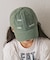 【KIDS】コットンレース紐ピグメント加工TIMEロゴCAP