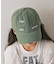 【KIDS】コットンレース紐ピグメント加工TIMEロゴCAP