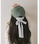 【KIDS】コットンレース紐ピグメント加工TIMEロゴCAP