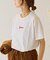 【GEVACO】ワンポイントロゴチェーン刺繍半袖Tシャツ