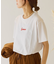 【GEVACO】ワンポイントロゴチェーン刺繍半袖Tシャツ