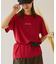 【GEVACO】ワンポイントロゴチェーン刺繍半袖Tシャツ