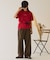 【GEVACO】ワンポイントロゴチェーン刺繍半袖Tシャツ