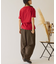 【GEVACO】ワンポイントロゴチェーン刺繍半袖Tシャツ