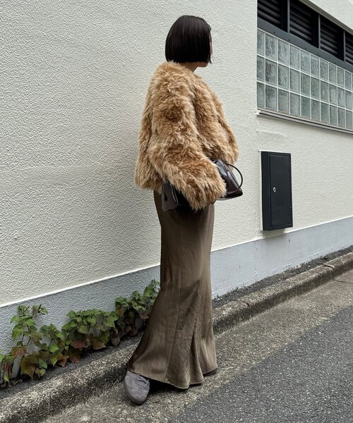 【willow】コクーンシルエットミドルファーコート CIAOPANIC TYPY（チャオパニックティピー）の「【willow