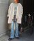 【etsinta】ファー切替ジャケット