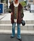 【etsinta】ファー切替ジャケット