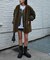 【etsinta】ファー切替ジャケット
