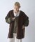 【etsinta】ファー切替ジャケット