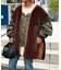【etsinta】ファー切替ジャケット