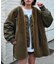 【etsinta】ファー切替ジャケット