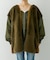 【etsinta】ファー切替ジャケット