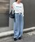 コットンナイロンシアーカラーロゴTee