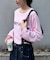 コットンナイロンシアーカラーロゴTee