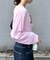 コットンナイロンシアーカラーロゴTee