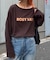 コットンナイロンシアーカラーロゴTee