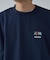 【ojisan】ワンポイント刺繍裏毛スウェットクルー