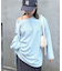 シアースラブボーダーワンポイント刺繍オーバTee