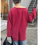 シアースラブボーダーワンポイント刺繍オーバTee