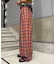 【UNISEX】ネルチェックタックボリュームワイドパンツ