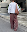 【UNISEX】ネルチェックタックボリュームワイドパンツ
