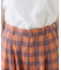 【UNISEX】ネルチェックタックボリュームワイドパンツ