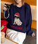【ユニセックス】犬 ニット アソートロゴジャガードニット