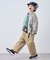 【KIDS】【FOX×TYPY】ピグメント加工ワンポイントロンTEE