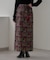 【aguni】ベロア刺繍ナロースカート