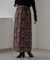 【aguni】ベロア刺繍ナロースカート
