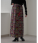 【aguni】ベロア刺繍ナロースカート