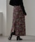 【aguni】ベロア刺繍ナロースカート