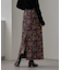 【aguni】ベロア刺繍ナロースカート