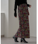 【aguni】ベロア刺繍ナロースカート
